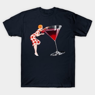 Red Drink - Vintage Poster T-Shirt